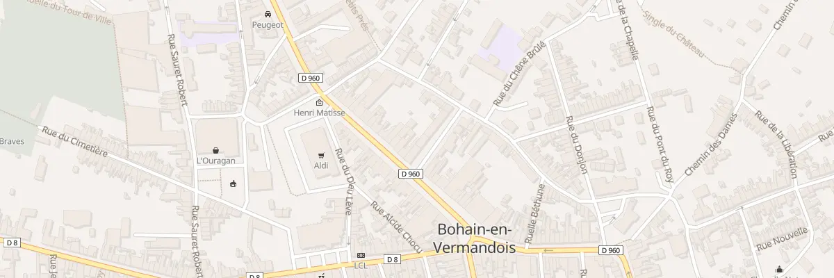 Plan du 24 Rue Fagard à Bohain-en-Vermandois