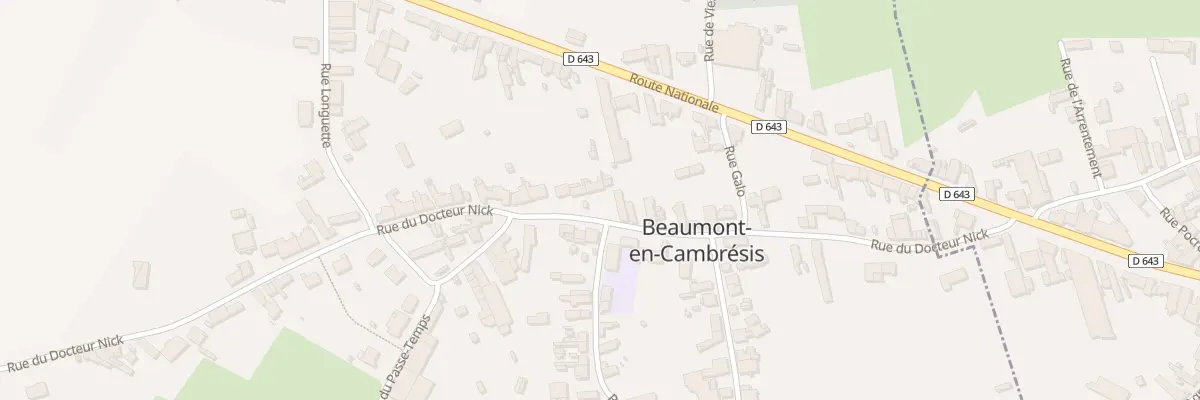 Plan du 28 Rue du Docteur Nick à Beaumont-en-Cambrésis