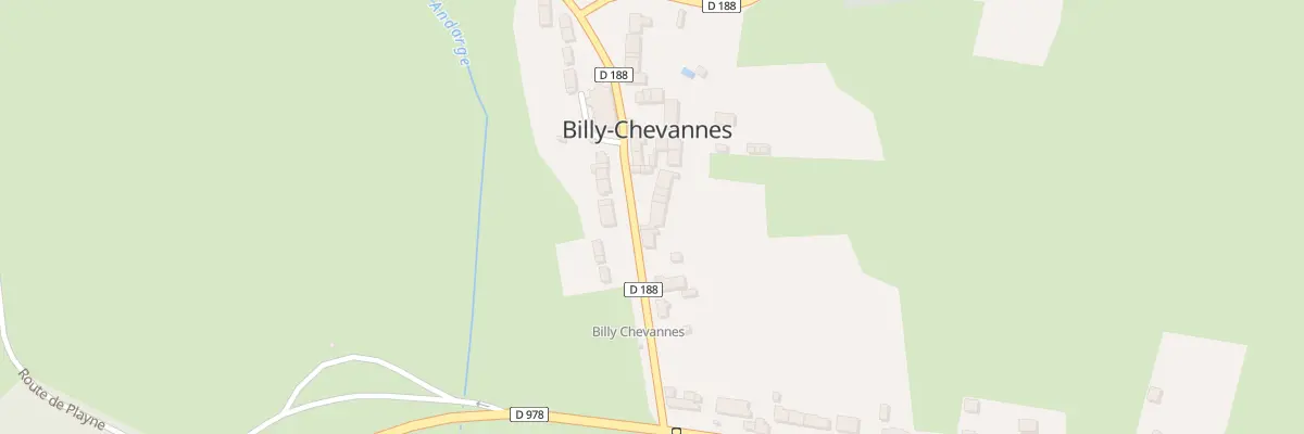 Plan du 158 Le Bourg à Billy-Chevannes