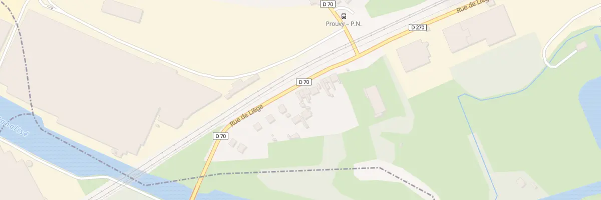Plan du 12 Rue de Liège à Prouvy