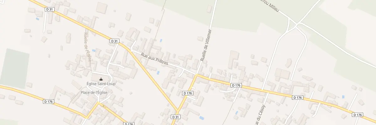 Plan du 4 Rue aux Prêtres à Fleury-la-Vallée
