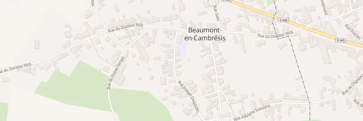 Plan du 5 Rue Joseph Desjardin à Beaumont-en-Cambrésis