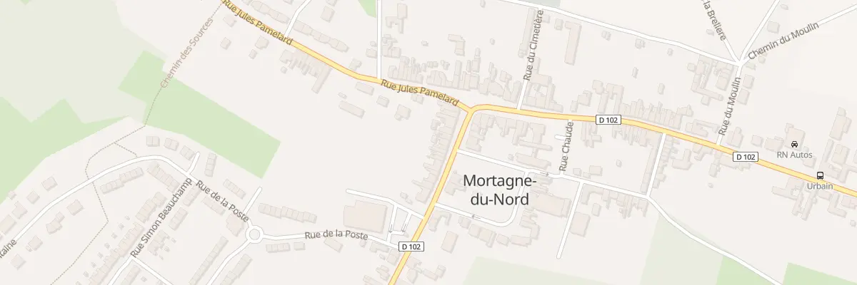 Plan du 12 Rue Pierre Boeynaems à Mortagne-du-Nord
