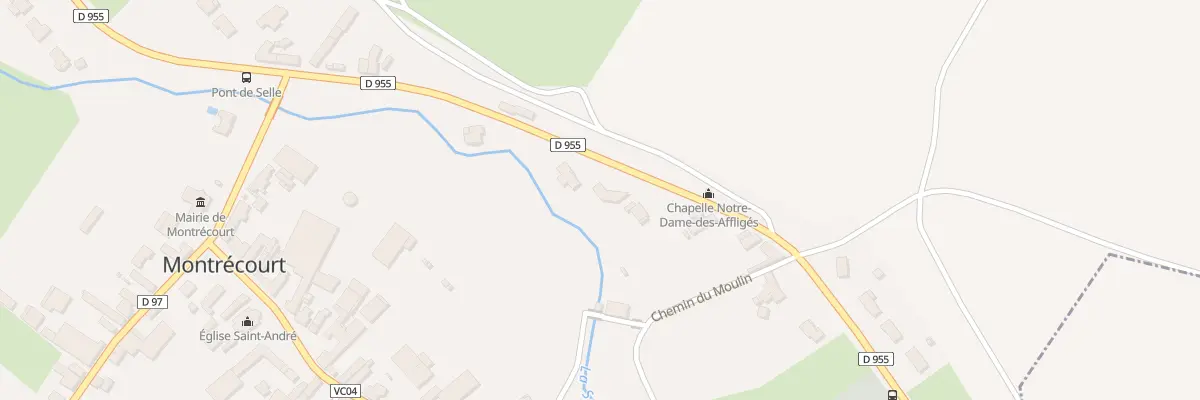 Plan du 6 Rte de Solesmes à Montrécourt