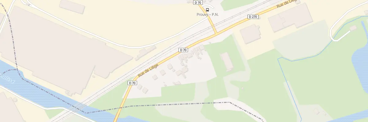 Plan du 14 Rue de Liège à Prouvy