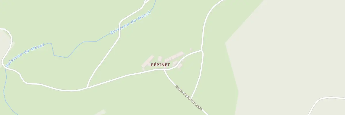 Plan du 45 Che du Mazel à Venteuges