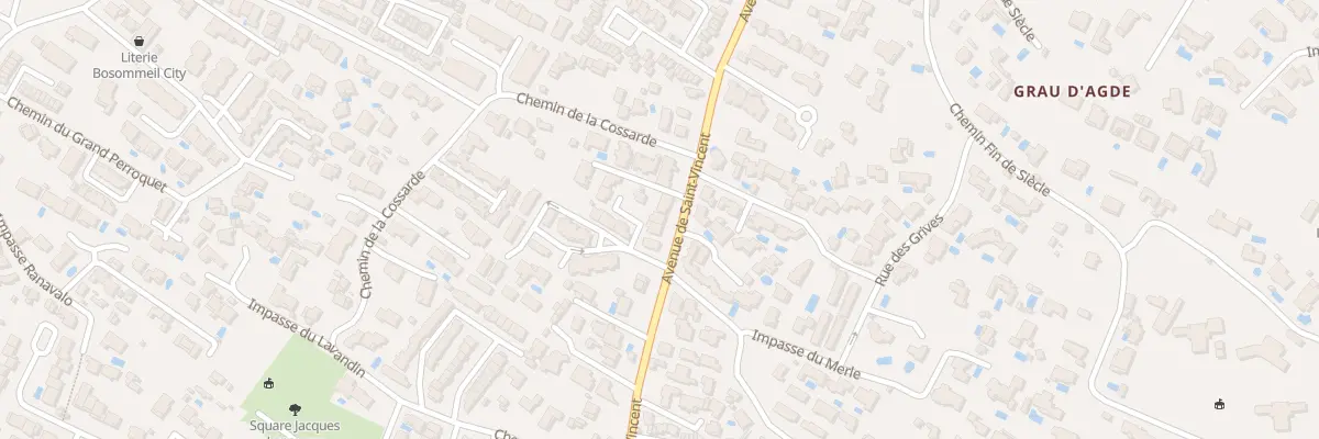 Plan du 53B Av de Saint Vincent à Agde