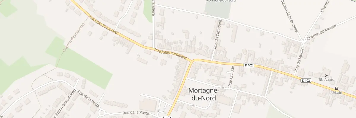 Plan du 1 Rue Jules Pamelard à Mortagne-du-Nord