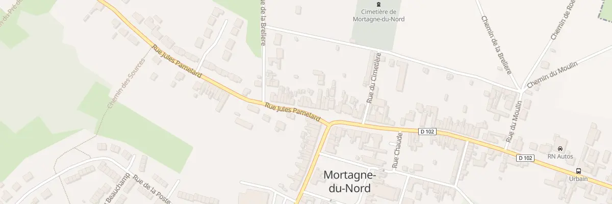Plan du 14 Rue Jules Pamelard à Mortagne-du-Nord