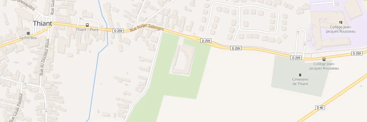 Plan du 34 Rue Roger Salengro à Thiant