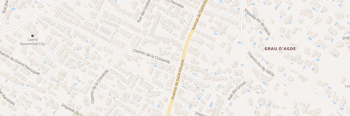 Plan du 57 Av de Saint Vincent à Agde