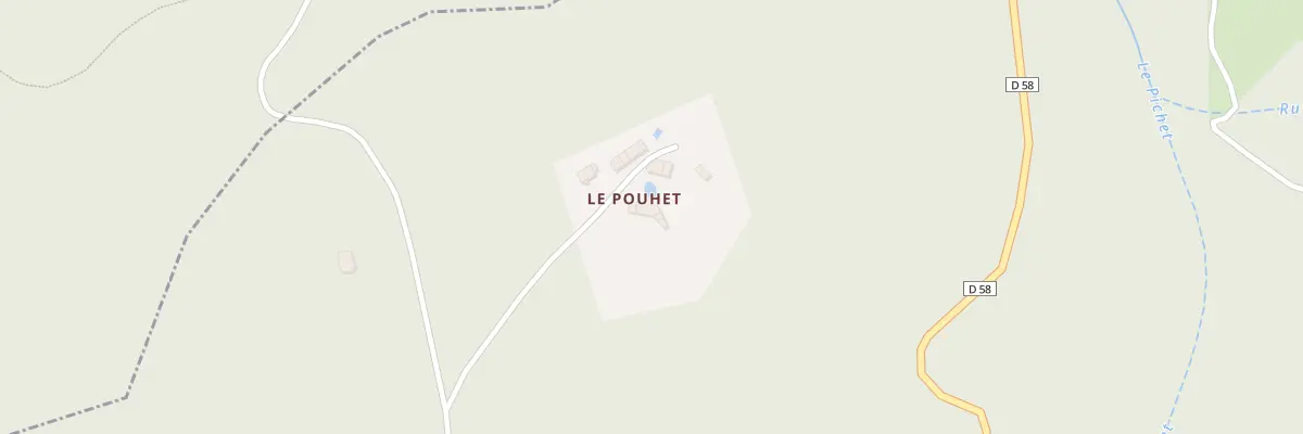 Plan du 5268 Le Pouhet à Brousse
