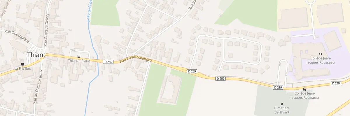 Plan du 23 Rue Roger Salengro à Thiant