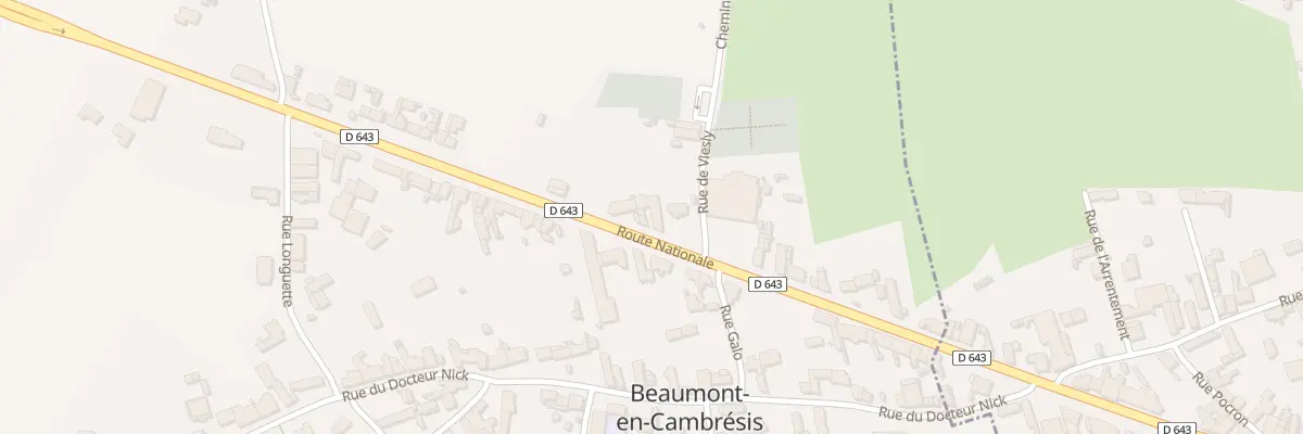 Plan du 22 Rte Nationale à Beaumont-en-Cambrésis