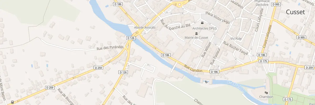 Plan du 59 Rue Liandon à Cusset