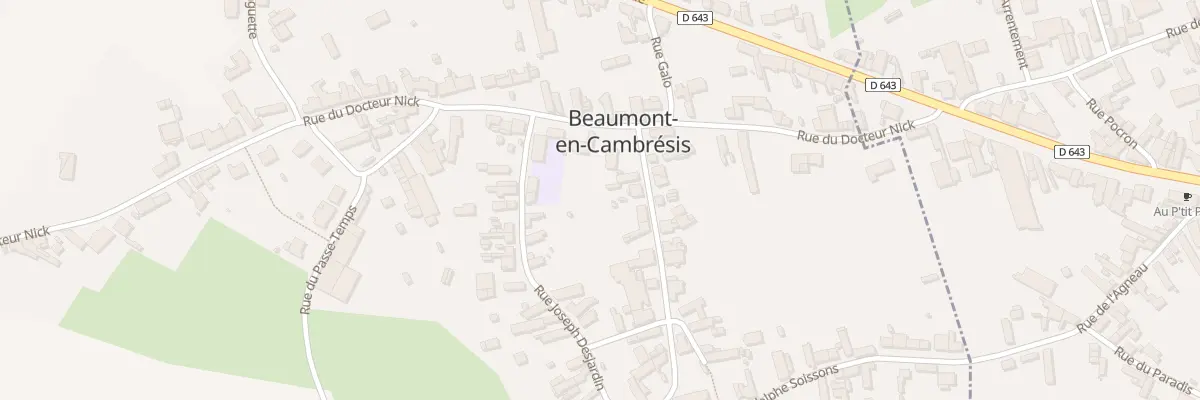 Plan du 6 Rue Marc Defossez à Beaumont-en-Cambrésis