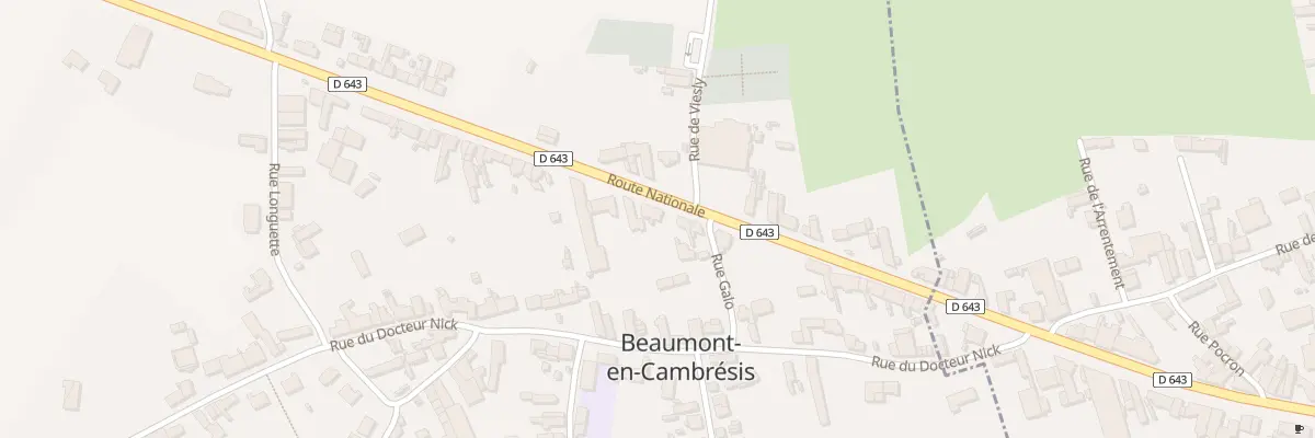 Plan du 25 Rte Nationale à Beaumont-en-Cambrésis