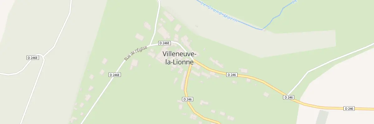 Plan du 1 Rue de l’Eglise à Villeneuve-la-Lionne