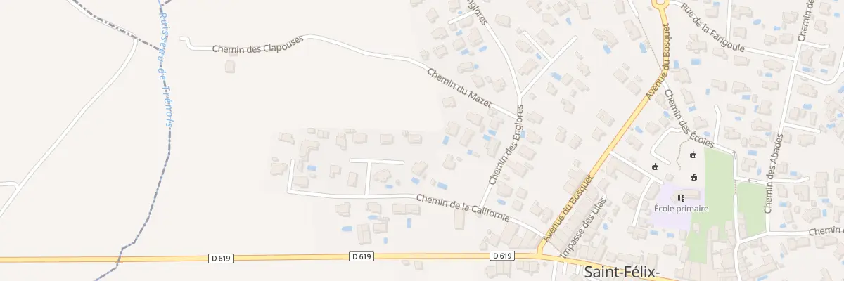 Plan du 64 Ancien Chemin de Lodeve à Saint-Félix-de-Lodez