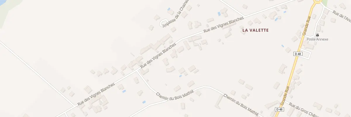 Plan du 40 Rue des Vignes Blanches à Charbuy