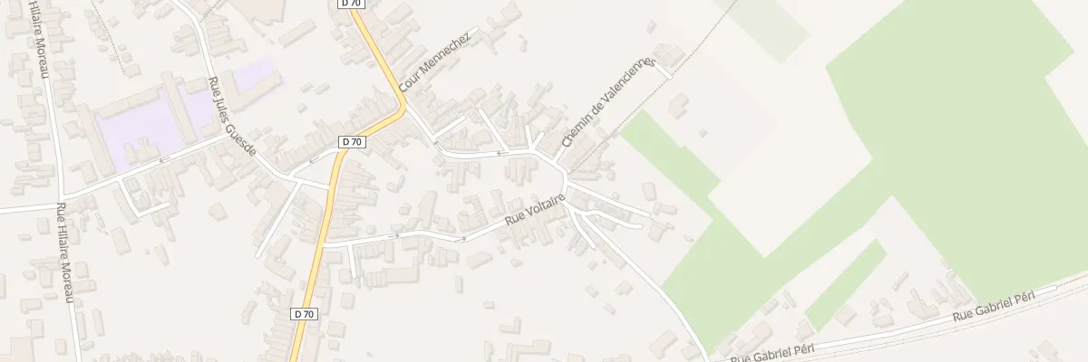 Plan du 18 Rue Voltaire à Hérin