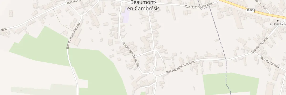 Plan du 2 Rle Grand-mère à Beaumont-en-Cambrésis