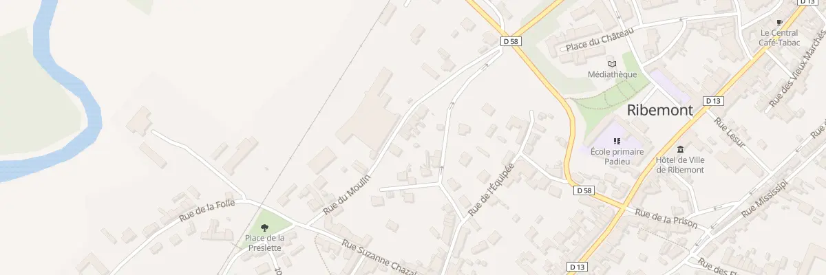 Plan du 15 Rue du Moulin à Ribemont