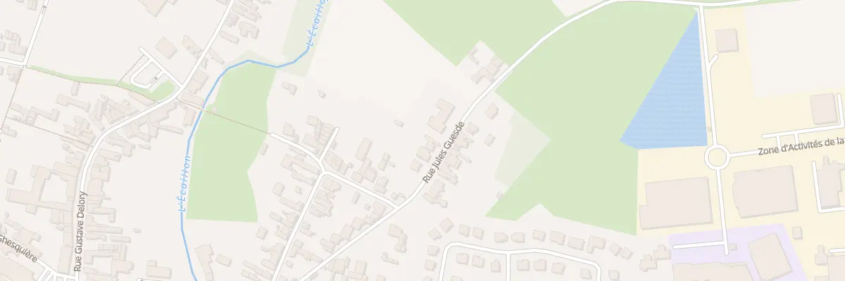 Plan du 18 Rue Jules Guesde à Thiant