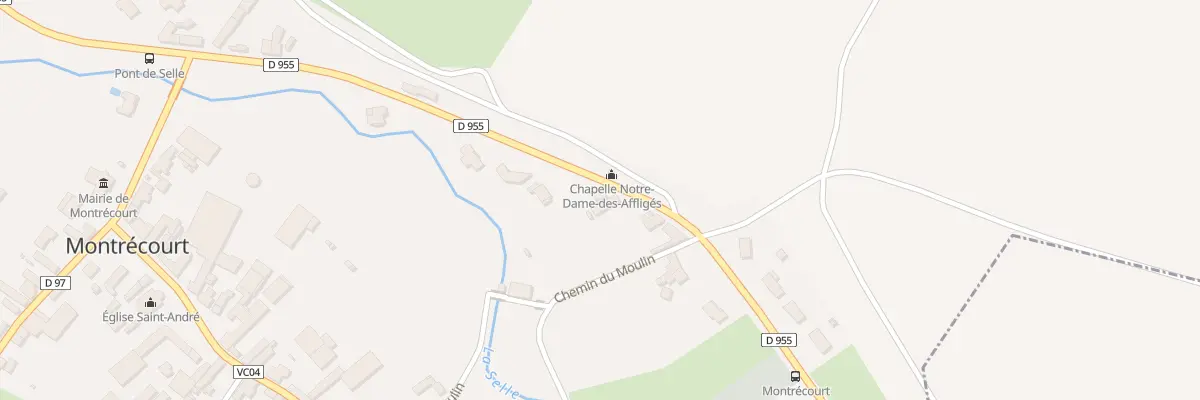 Plan du 10 Rte de Solesmes à Montrécourt
