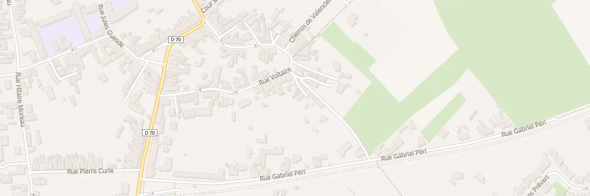 Plan du 4 Rue Voltaire Cour Dautel à Hérin