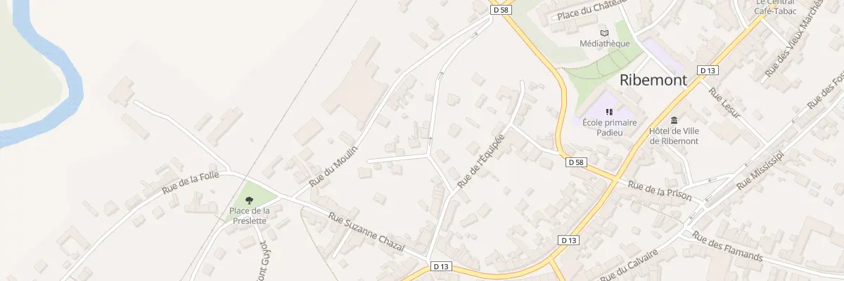 Plan du 1 Rue Bas Ilots à Ribemont