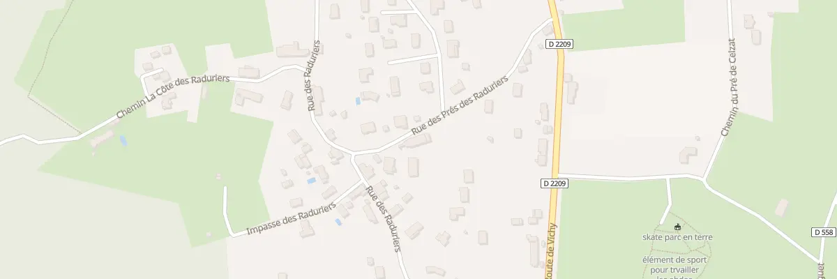 Plan du 17 Rue des Prés des Raduriers à Creuzier-le-Neuf