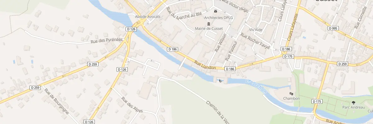 Plan du 41 Rue Liandon à Cusset
