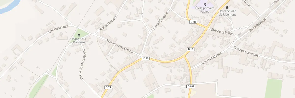 Plan du 48 Rue du Général Saint Hilaire à Ribemont