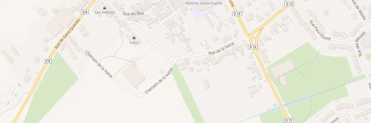 Plan du 21 Rue de la Vaine à Bohain-en-Vermandois