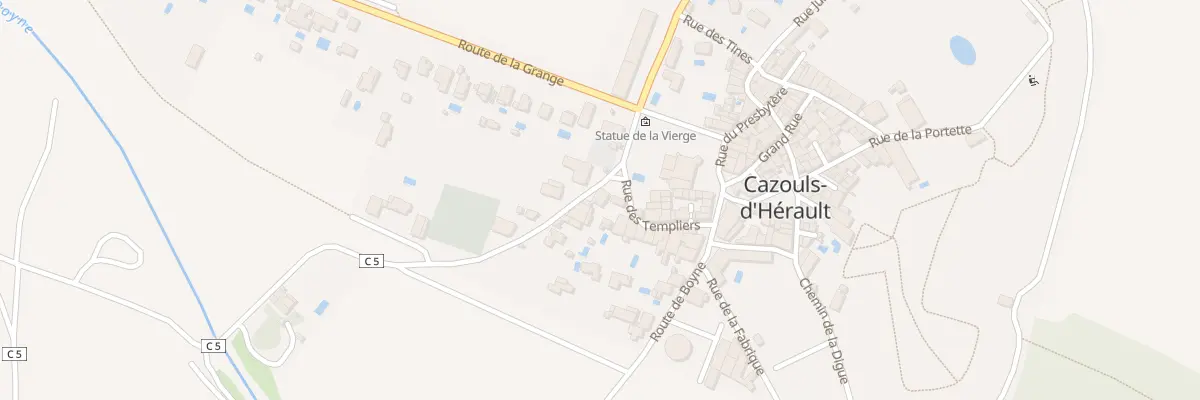Plan du 2 Av des Anciens Combattants à Cazouls-d’Hérault
