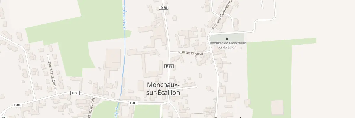 Plan du 4 Rue de l’Eglise à Monchaux-sur-Écaillon
