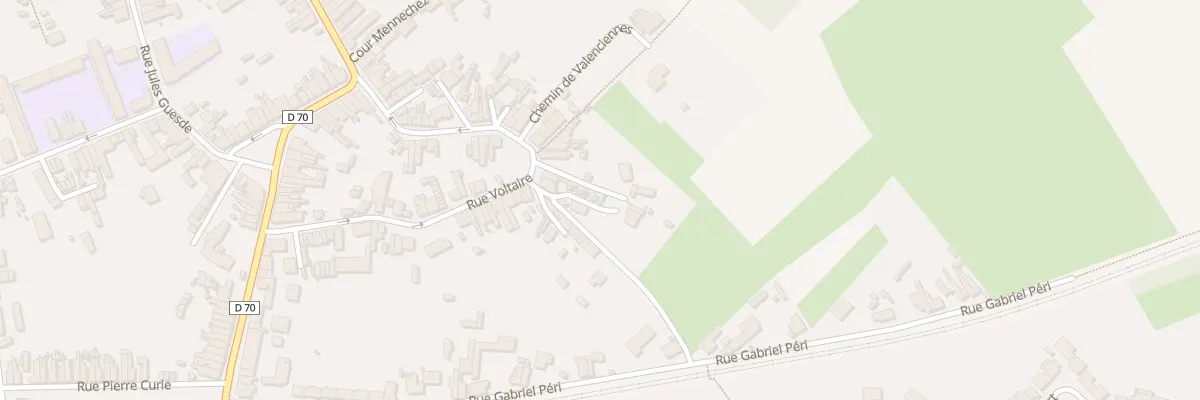 Plan du 9 Rue Voltaire Cour Duponthieu à Hérin