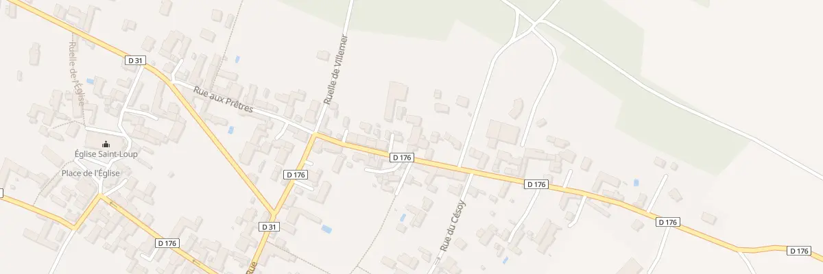 Plan du 15 Rte d’Appoigny à Fleury-la-Vallée