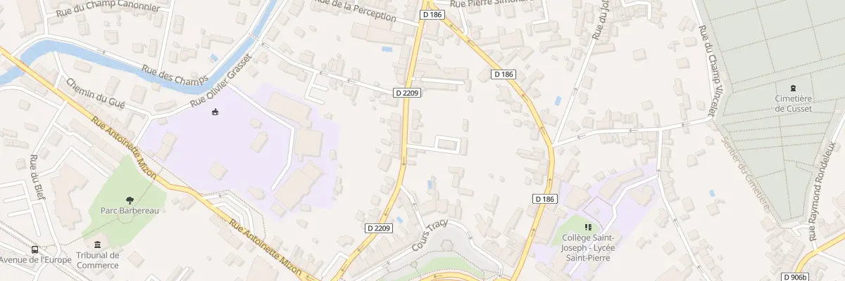 Plan du 30 Rue Henri Cureyras à Cusset
