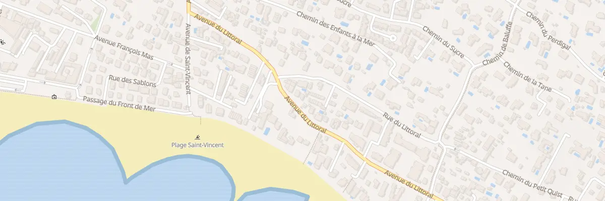 Plan du 23 Av du Littoral à Agde