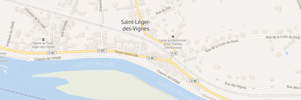 Plan du 36B Rte Nationale à Saint-Léger-des-Vignes