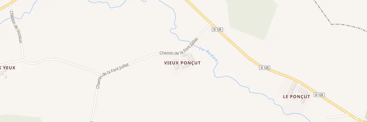 Plan du 5047 Chateau du Poncu à Sanssat
