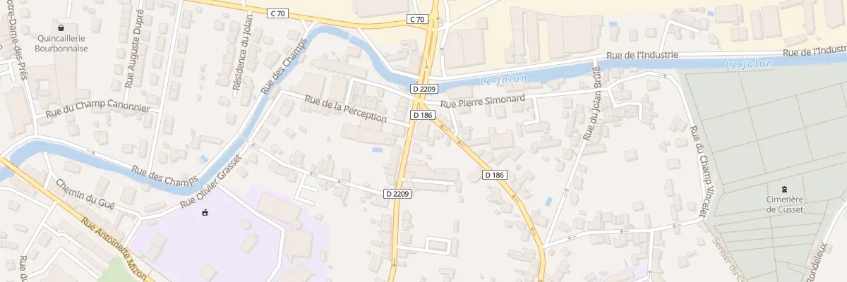 Plan du 44 Rue Henri Cureyras à Cusset