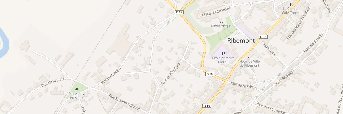 Plan du 5 Rue de l’Equipée à Ribemont