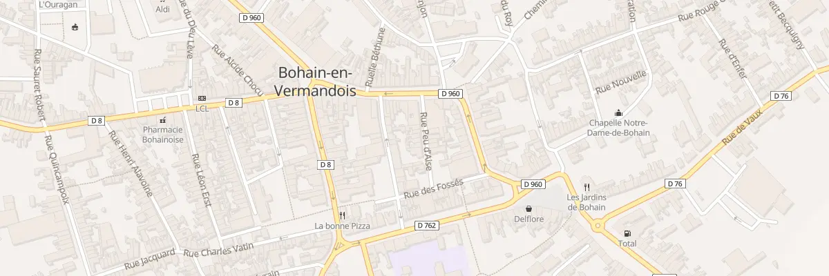 Plan du 8 Rue Peu d’Aise à Bohain-en-Vermandois