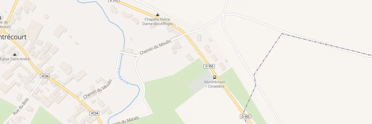 Plan du 20 Rte de Solesmes à Montrécourt