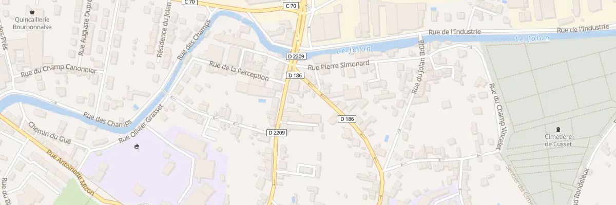 Plan du 43 Rue Jean Baptiste Bru à Cusset