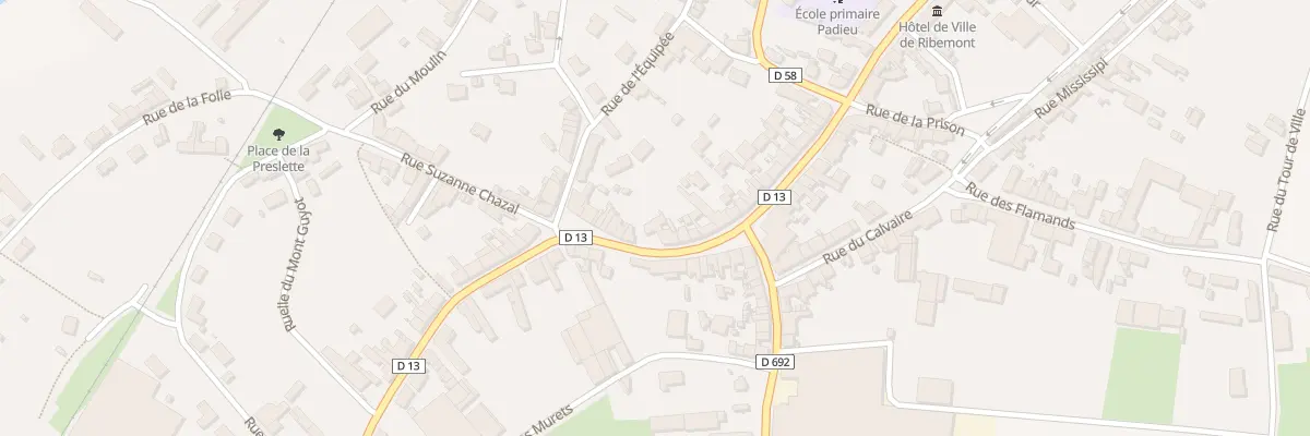 Plan du 36 Rue du Général Saint Hilaire à Ribemont