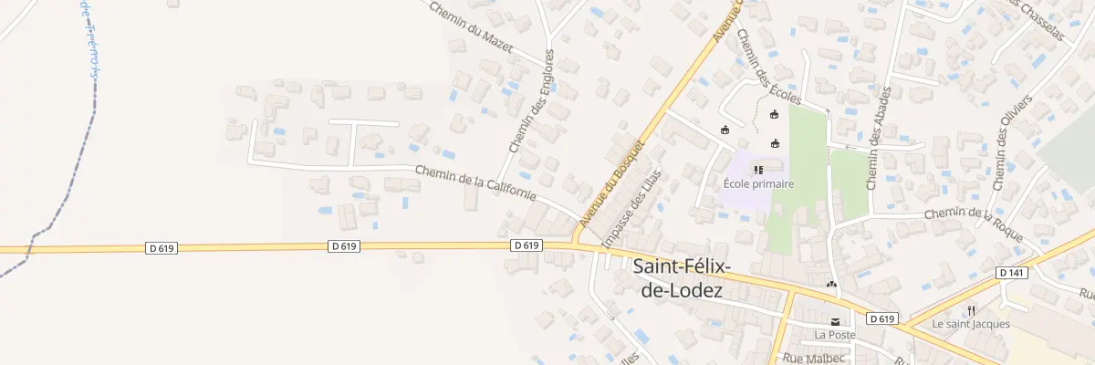 Plan du 50 Che de la Californie à Saint-Félix-de-Lodez